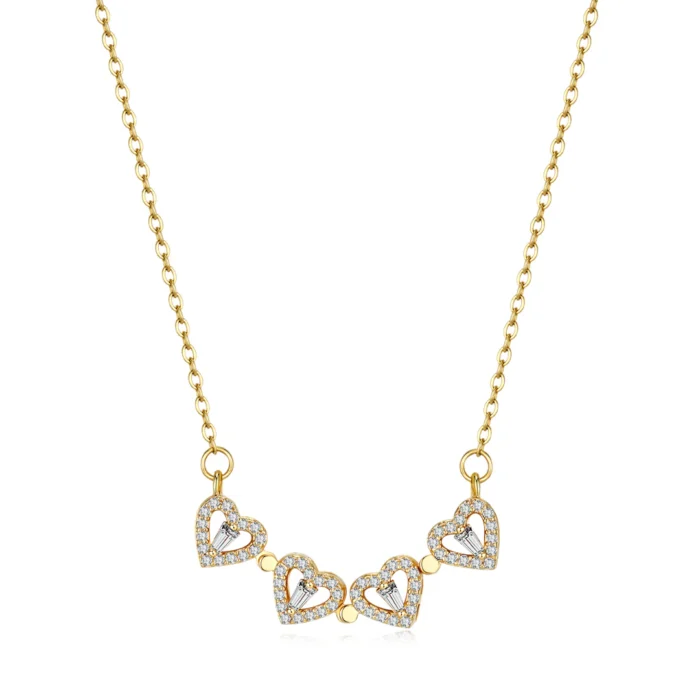 Clover Hearts Necklace - Image 2